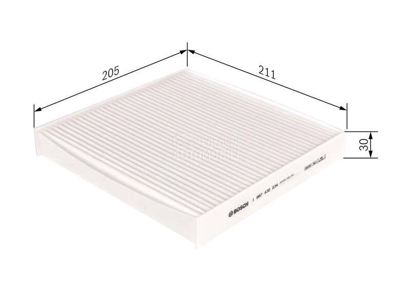 Filter kabine za Honda HR-V za 2015. god. - 80291-T7M-H01
