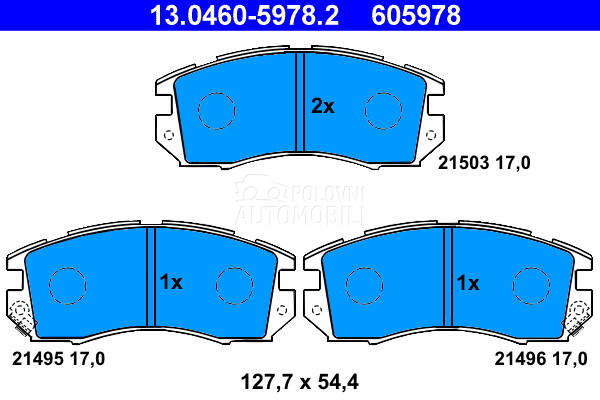 Kocione plocice za Subaru Legacy od 1994. do 1998. god.