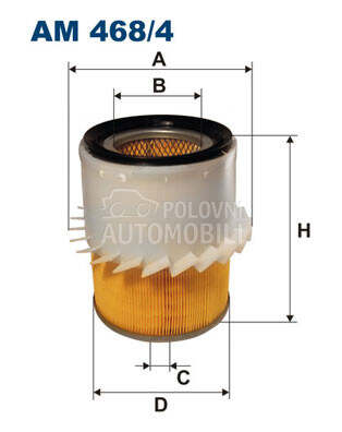 Filter vazduha za Mitsubishi Pajero od 1996. do 2003. god.