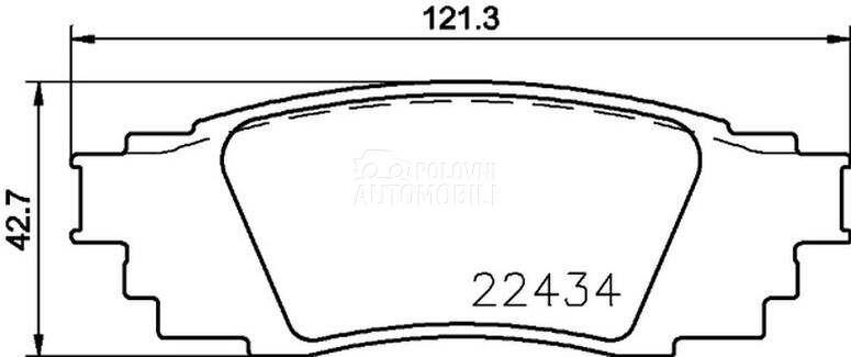 Kocione plocice BREMBO za Toyota RAV 4 za 2018. god.