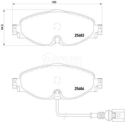 Kocione plocice BREMBO za Volkswagen Passat za 2023. god.