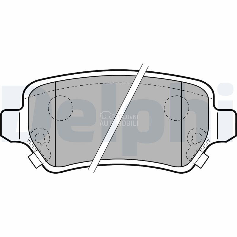Kocione plocice DELPHI za Opel Corsa A, Corsa B, Corsa C ... od 2000. do 2009. god. - 93170602