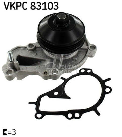 Pumpa vode SKF za Opel Astra od 2021. do 2023. god.