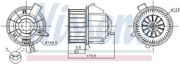 Ventilator Kabine za Renault C3 od 2017. do 2020. god.