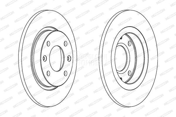 Kocioni disk FERODO za Peugeot 205 od 1987. do 1998. god.