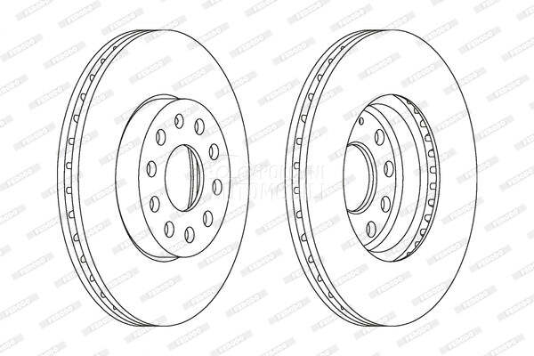Kocioni disk FERODO za Volkswagen Golf od 2002. do 2003. god.