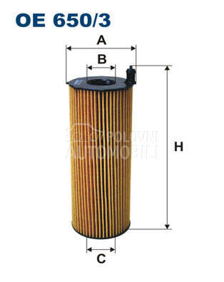 Filter ulja FILTRON za Audi A4 od 2006. do 2009. god.
