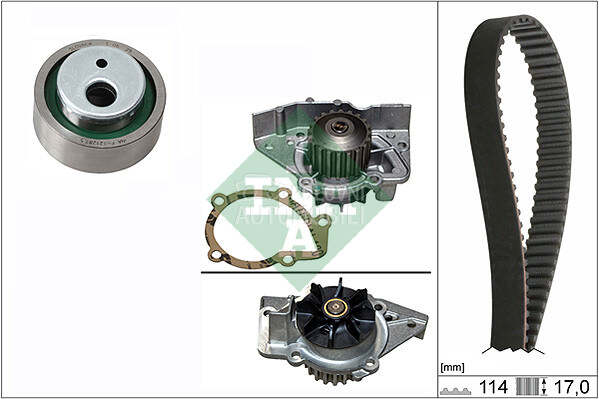 Komplet zupcastog kaisa za Peugeot 406 od 1996. do 2004. god.
