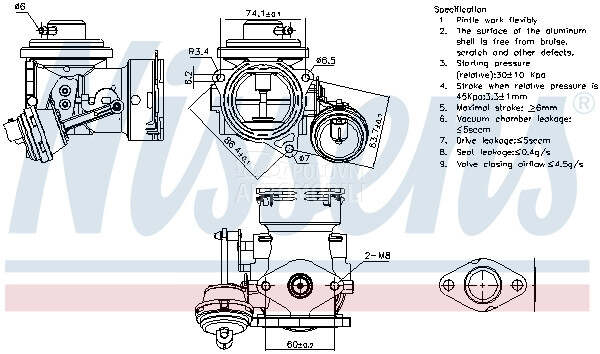 EGR Ventil za Seat Toledo od 2004. do 2009. god.