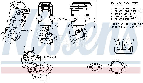EGR Ventil za Land Rover Discovery od 2004. do 2009. god.