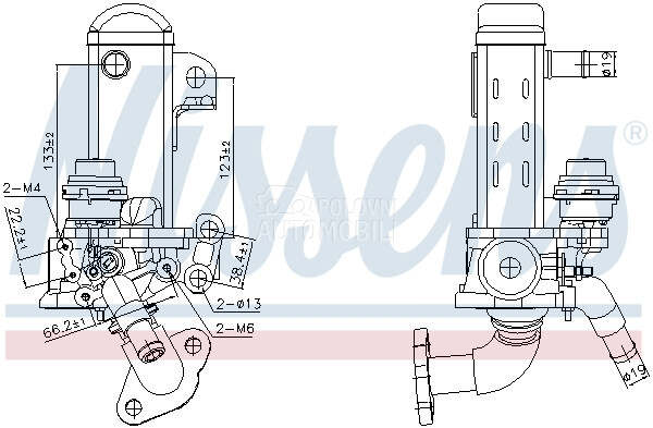 EGR Ventil za Nissan Pathfinder od 2005. do 2010. god.