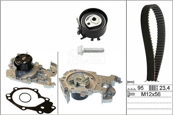 Komplet zupcastog kaisa za Renault Twingo od 2004. do 2007. god. - 11 9A 018 20R