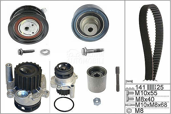 Komplet zupcastog kaisa za Seat Toledo od 2000. do 2002. god.
