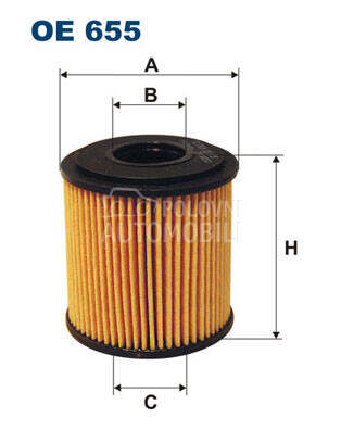 Filter ulja za Smart ForTwo od 2007. do 2013. god.