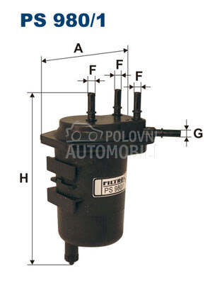 Filter goriva za Renault Megane od 2003. do 2010. god.