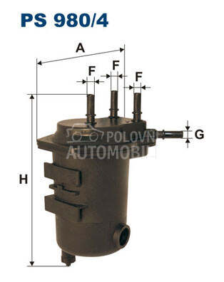Filter goriva za Nissan Almera od 2002. do 2006. god.
