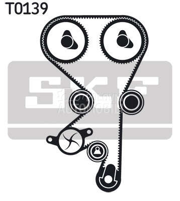 Komplet zupcastog kaisa za Chevrolet Captiva od 2006. do 2018. god.