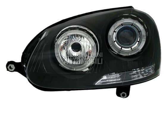 Farovi Angel Eyes Crni za Volkswagen Jetta, Golf 5