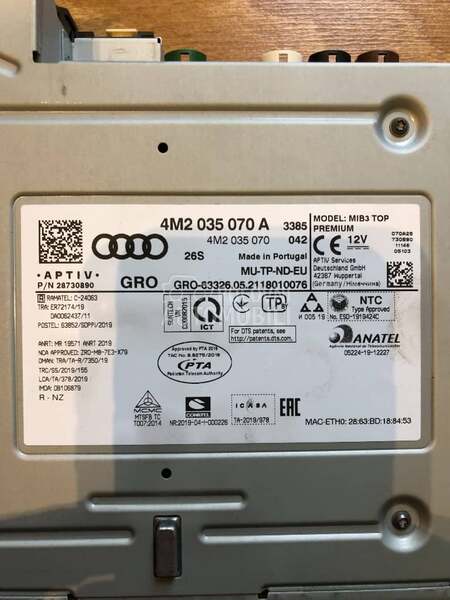 MULTIMEDIJA   4M2 035 070 A za Audi A6, A8, Q7 ...