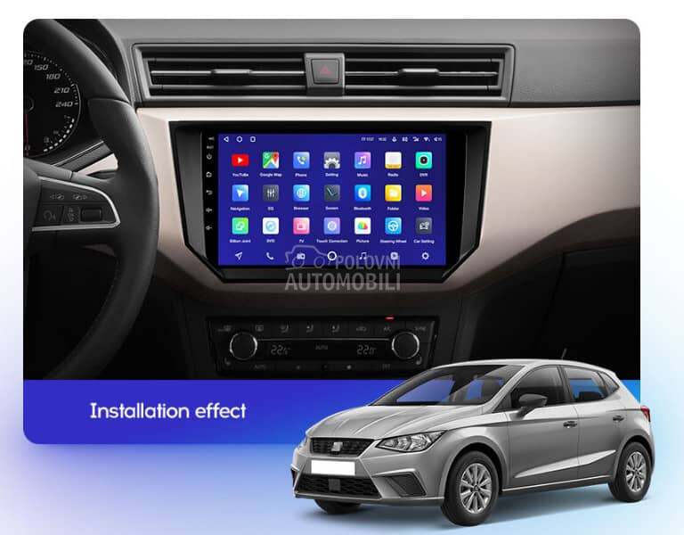 Android multimedija 9in za Seat Ibiza