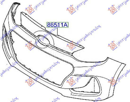 PREDNJI BRANIK PM (O) 13-16 za Hyundai i10 od 2013. do 2016. god.