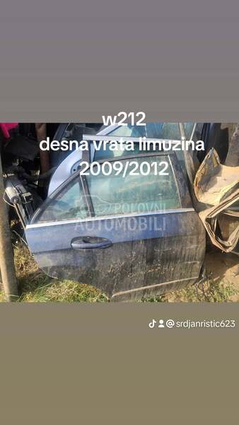 zadnja desna Vrata W212 za Mercedes Benz E Klasa od 2009. do 2012. god.