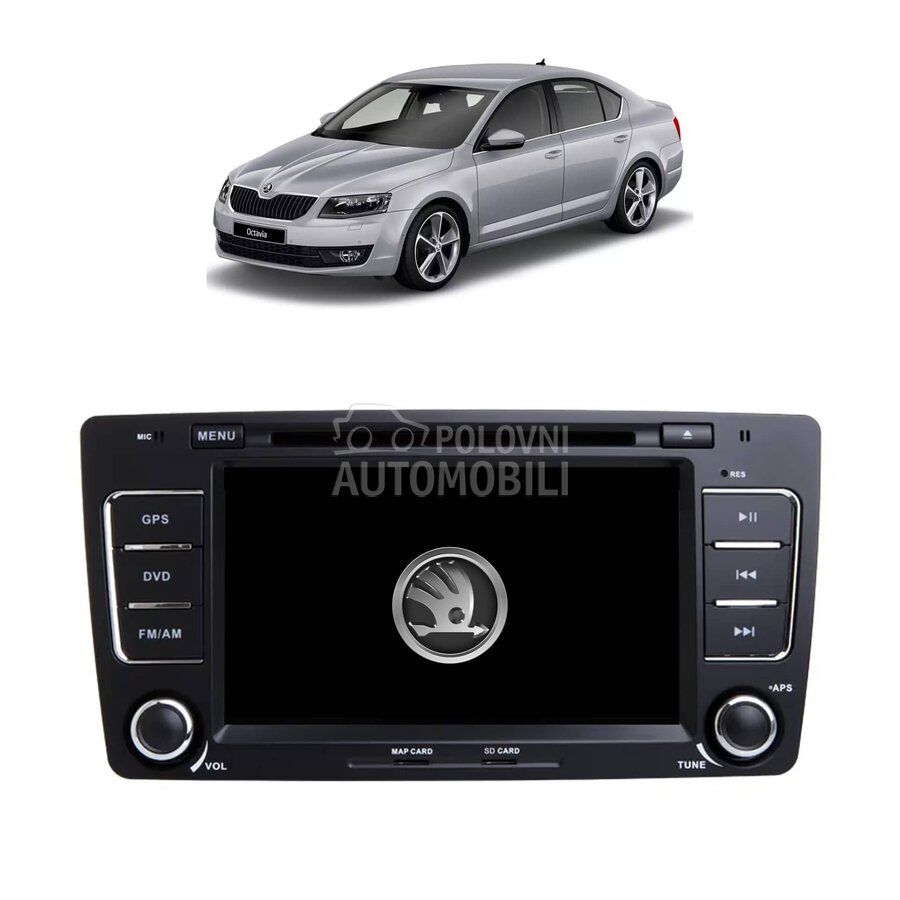 Multimedija Android za Škoda Octavia - M3-7-DVD