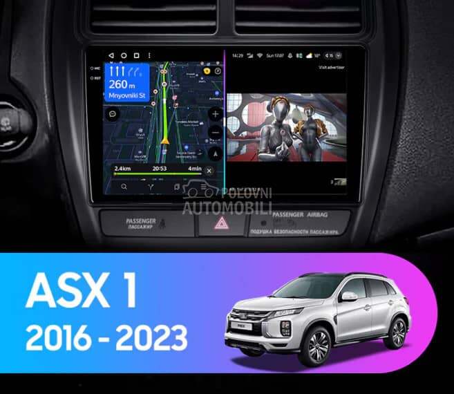 Android Multimedija 9in za Mitsubishi ASX
