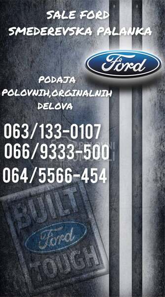 hladnjaci vode za Ford C-Max, Fiesta, Focus ... od 2000. do 2020. god.