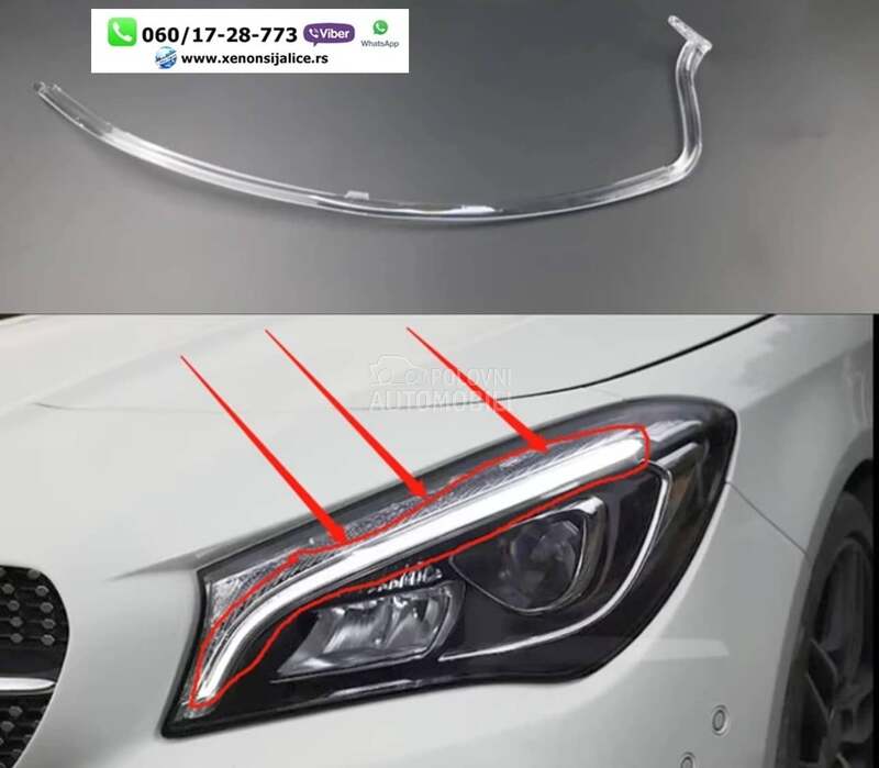 Led dnevno svetlo 17-19 za Mercedes Benz CLA 180, CLA 200, CLA 220 ...
