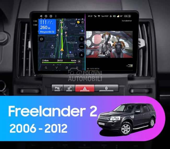 Android Multimedija 9in za Land Rover Freelander