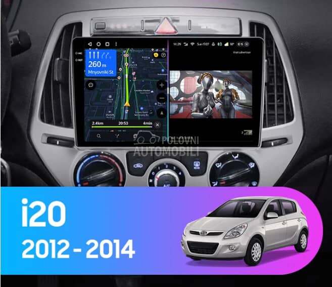 Android Multimedija 9in za Hyundai i20