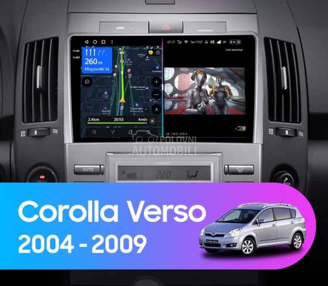 Android Multimedija 9in za Toyota Corolla Verso