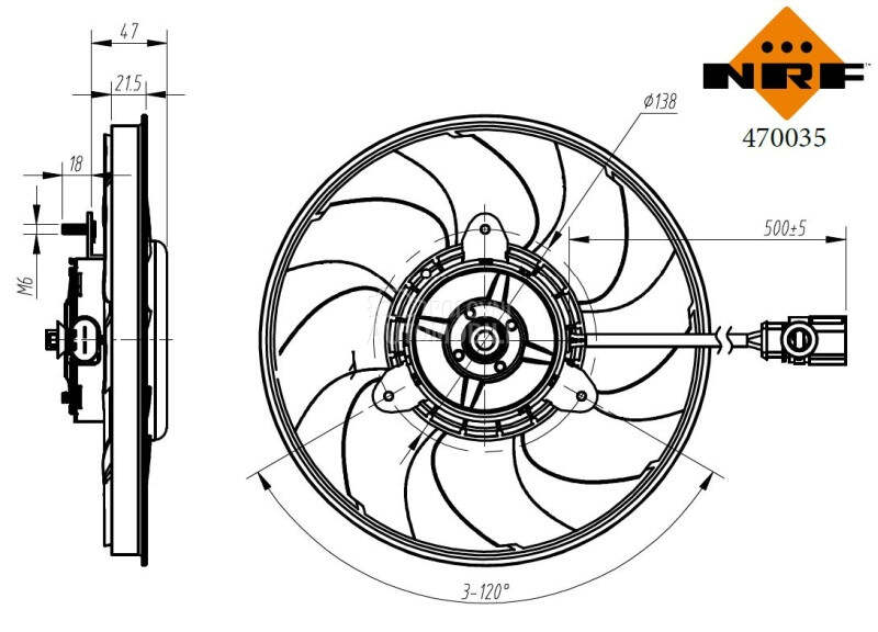 Ventilator motora visko za Porsche 911 od 2018. do 2020. god.