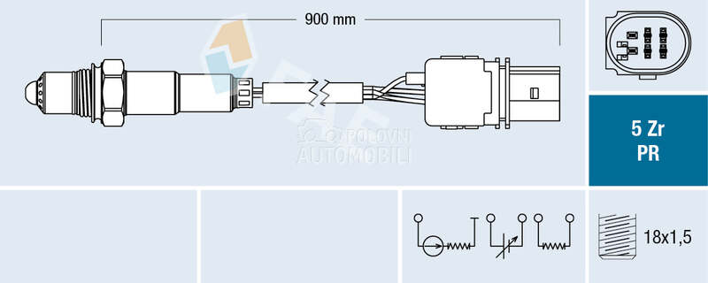 Lambda sonda za Opel Corsa od 2006. do 2014. god.