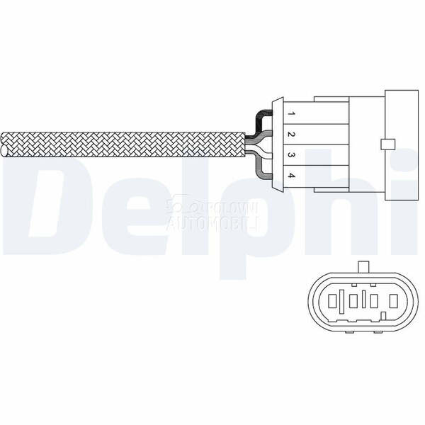 Lambda sonda DELPHI za Alfa Romeo 166 od 1998. do 2007. god.