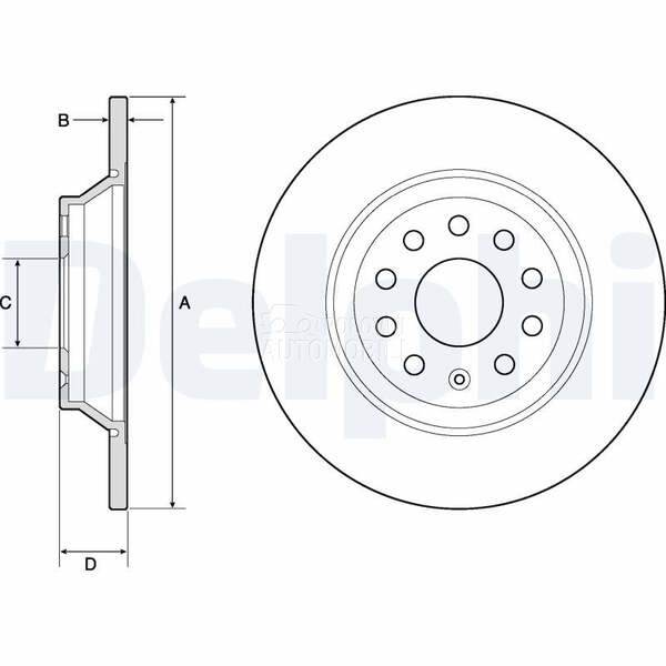 Kočioni disk za Seat Tarraco od 2018. do 2021. god.