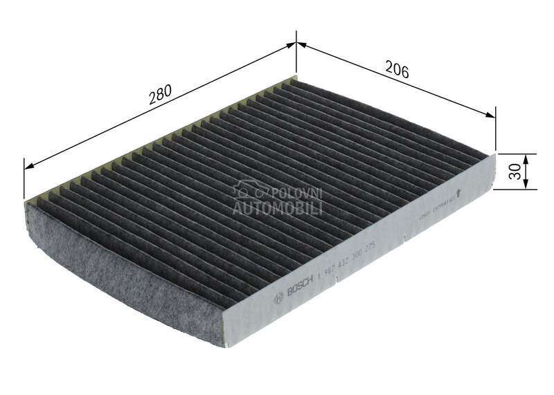 Filter kabine za Volkswagen Lupo od 1998. do 2005. god.