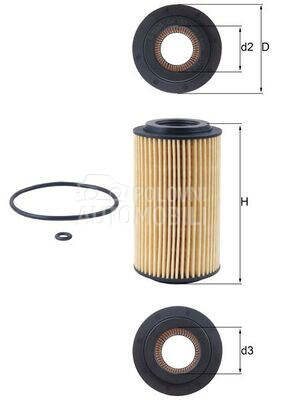 Filter ulja KNECHT za Opel Vectra od 2003. do 2009. god.