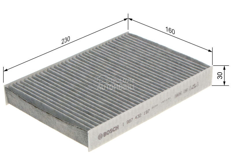 Filter kabine Bosch za Renault Megane od 1996. do 2003. god.