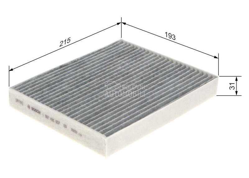 Filter kabine Bosch za Toyota Yaris od 1999. do 2005. god. - 17800-87820-000
