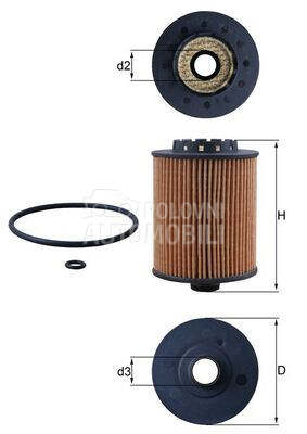 Filter ulja za Volvo V60 od 2010. do 2018. god.