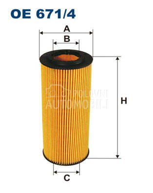 Filter ulja za Audi A6 od 2004. do 2011. god.