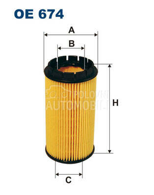 Filter ulja FILTRON za Hyundai Trajet od 2000. do 2008. god.