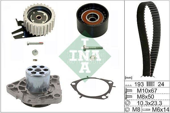 Veliki servis sa pumpom INA za Alfa Romeo 147 od 2000. do 2010. god.