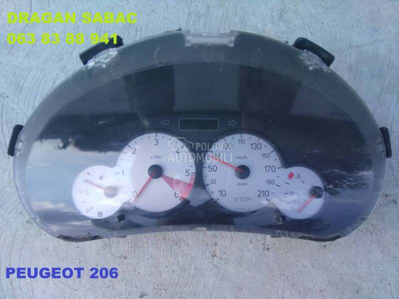 Kilometar sat - brzinomer za Peugeot 206, 208, 308 ... od 1996. do 2012. god.