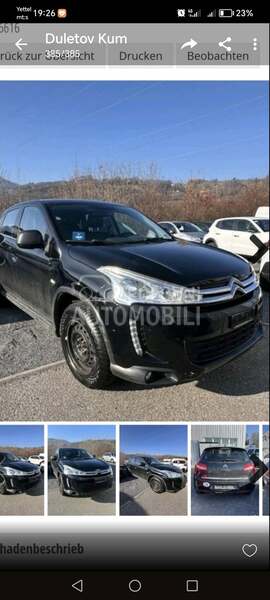 komplet automobili u delovima za Citroen C4 Aircross od 2012. do 2020. god.