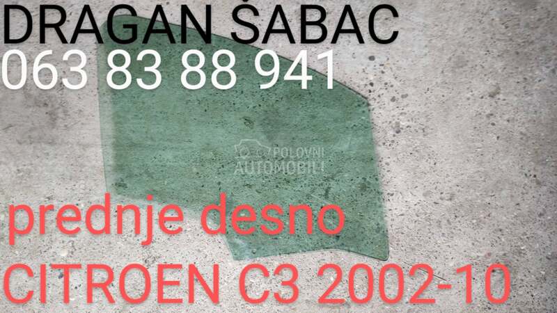 Auto staklo (šoferšajbna, proz za Citroen Berlingo, C1, C2 ... od 1996. do 2012. god.