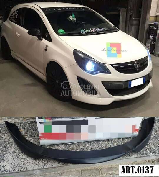 Prednji OPC Line spojler za Opel Corsa D od 2011. do 2014. god. za Opel Corsa D od 2011. do 2014. god.