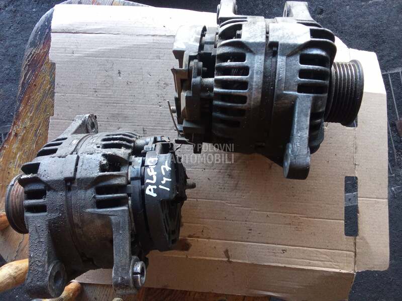 Alternator. 1,6.  2,0 16v za Alfa Romeo 147 od 2001. do 2004. god.